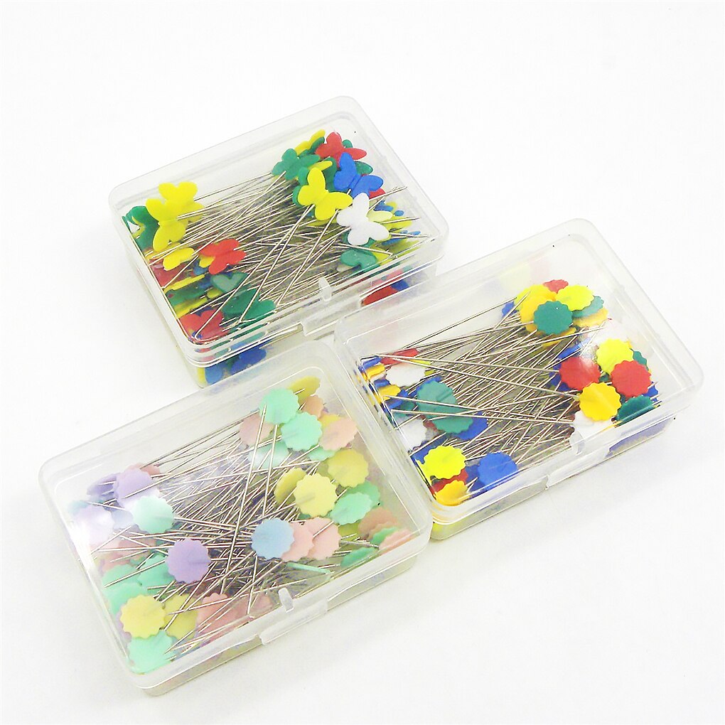 100/250Pcs Stainless Steel Dressmaking Pins Embroidery Patchwork Pins Accessories Tools Sewing Marker Needle DIY Sewing Tool