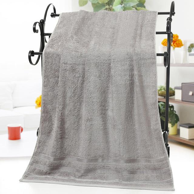 50 100% Bamboevezel Handdoeken Paars Grijs Bruin Bad Gezicht Handdoek Set Cool Bamboe Absorberende Gezonde Badkamer Handdoeken Voor Volwassenen: gray / 1pc 70x140 2pc 35x75