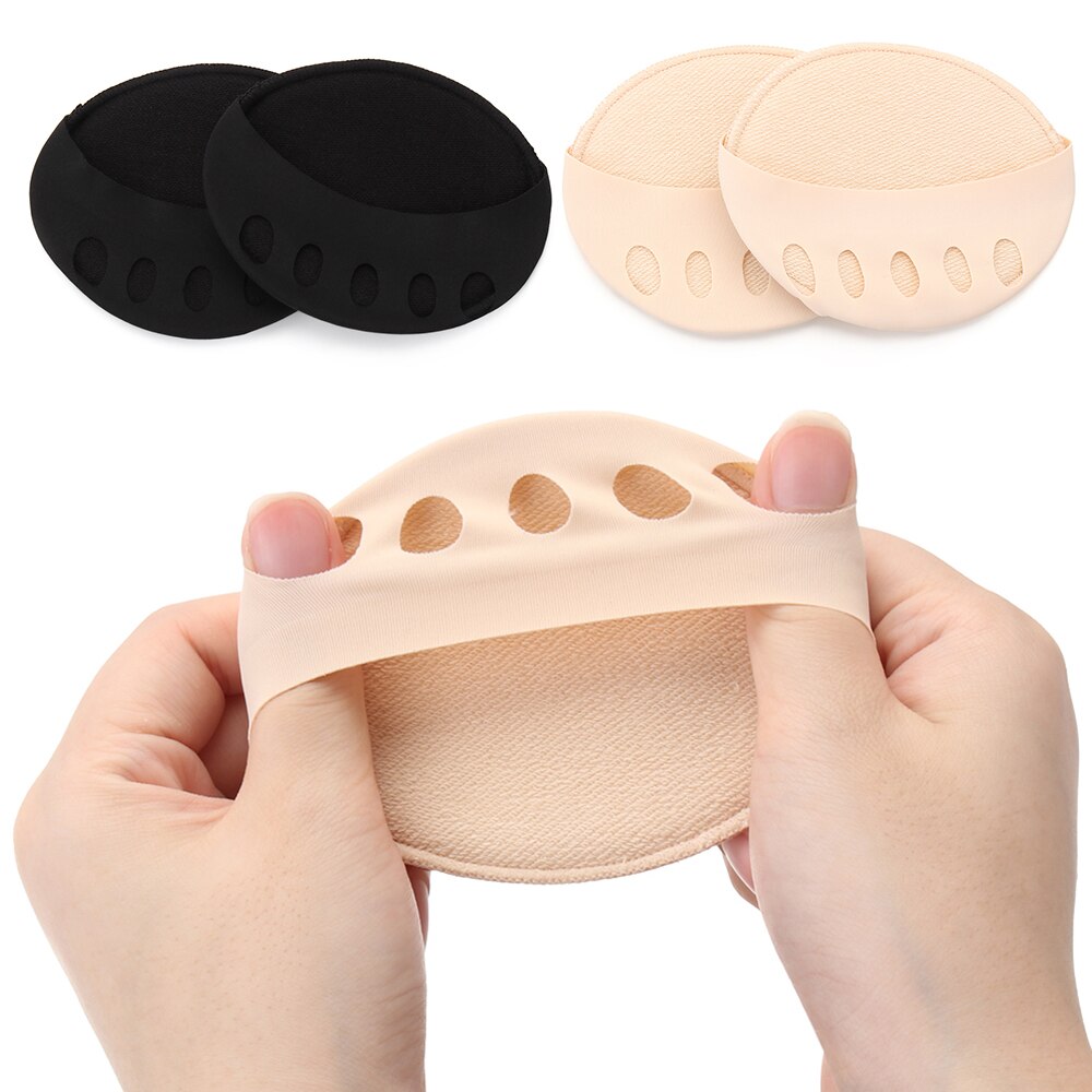 1 Pair Honeycomb Forefoot Pad Silica Gel Toe Socks Women High Heels Half Insoles Invisible Socks Foot Pain Care Socks Toe Pad