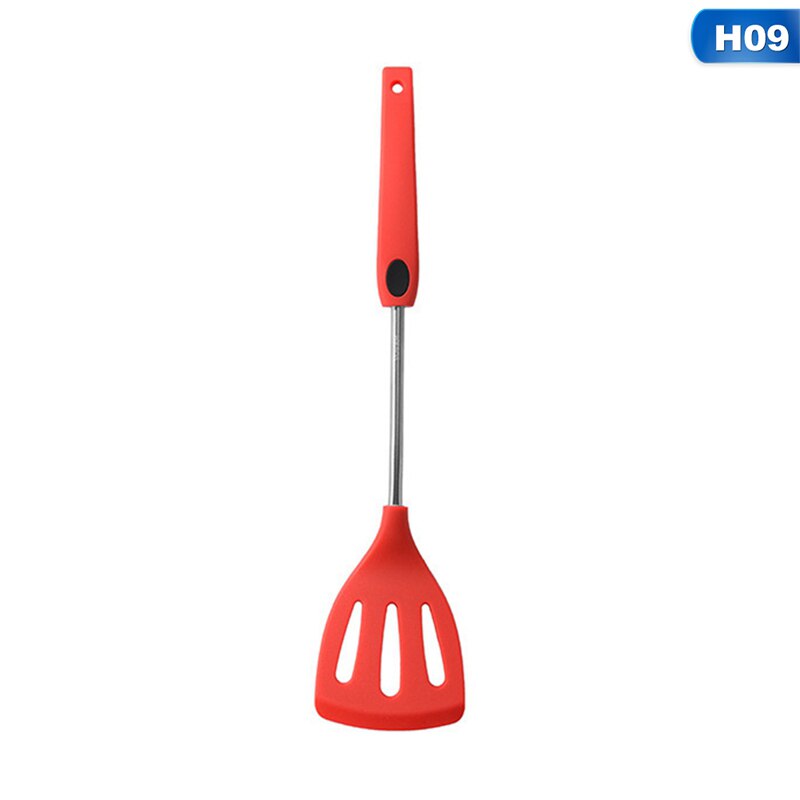Silicone Utensil-Set Turner Spatula Cooking-Spoon Soup Pastry Tools 11-in-1 Kit Versatile Kitchen Spatula: H09