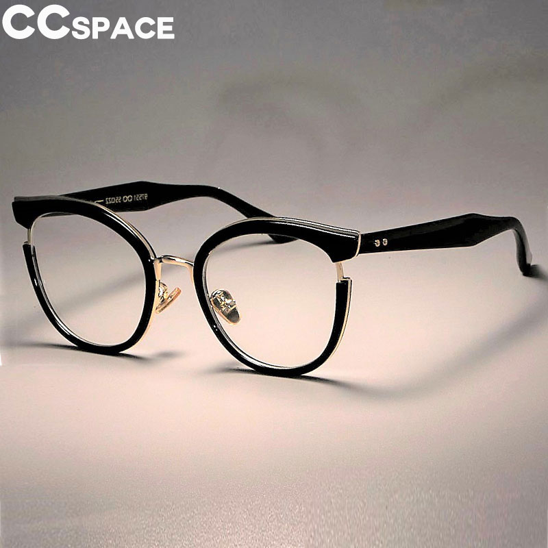 45376 Metal Cat Eye Glasses Frames Women Optical EyeGlasses Eyewear Computer Glasses