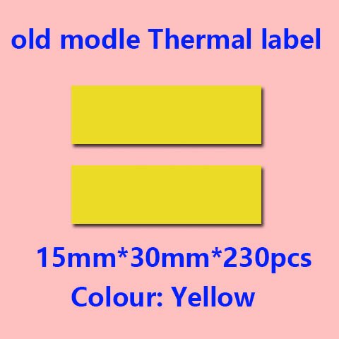 D30 Thermal Label printer Paper Phom Mini Supermarket Price sticker Paper Waterproof Anti-Oil Pure Color Scratch-Resistant: 15X30 Yellow