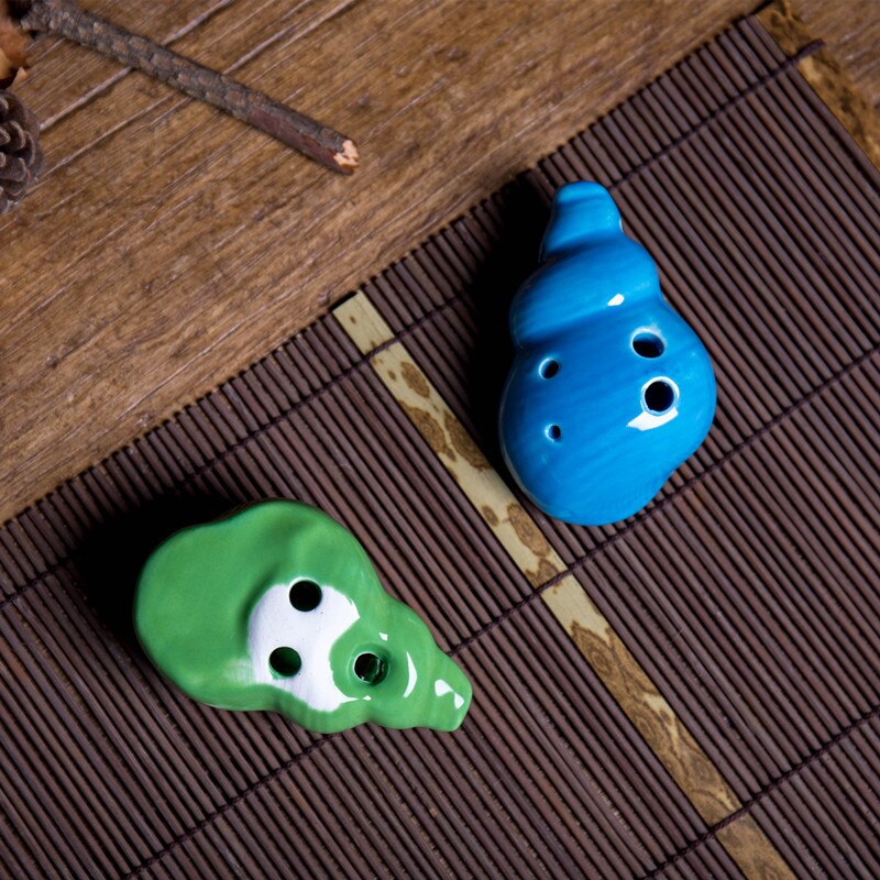 6 Kong Tao – flûte de dessin animé Animal, joli modèle de rivière, plusieurs couleurs en option, Instruments de musique pour enfants,