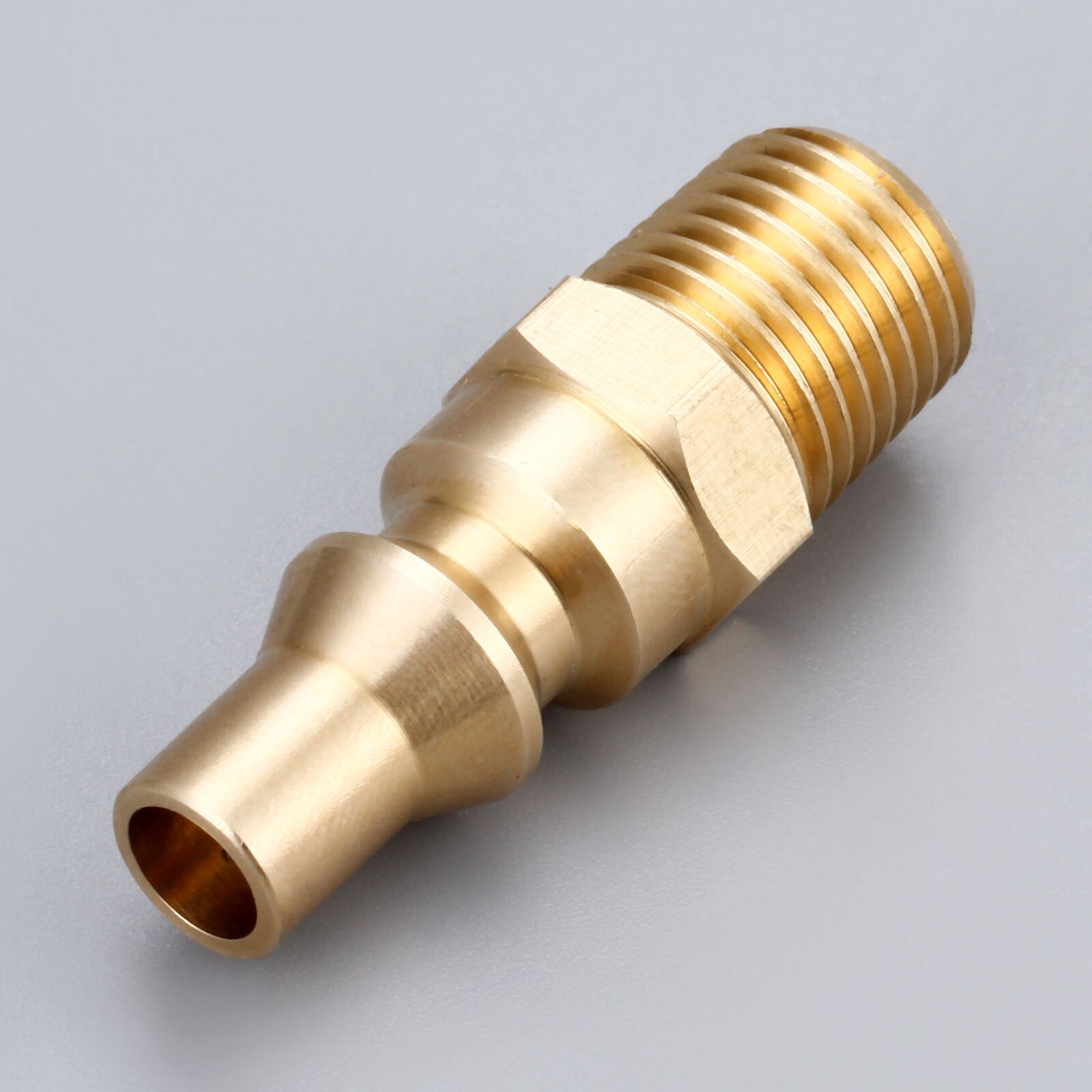 Solid Brass Propane Quick Connect Fitting Adapter Male Plug 1/4inch NPT For BBQ Low Pressure Propane Gas Systems Grill Outdoor