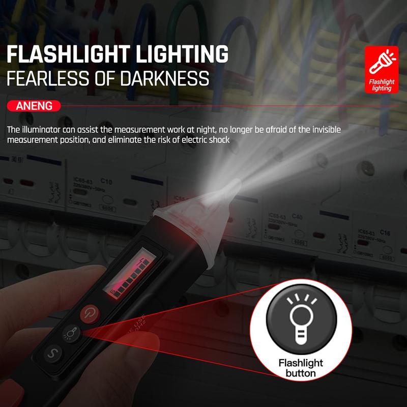 Digitale Ac/Dc Spanning Detectoren Analoge Voltmeter Pen Intelligente Spanning Geen Contact Pen Tester Meter 12-1000V volt Pen Pen Cur