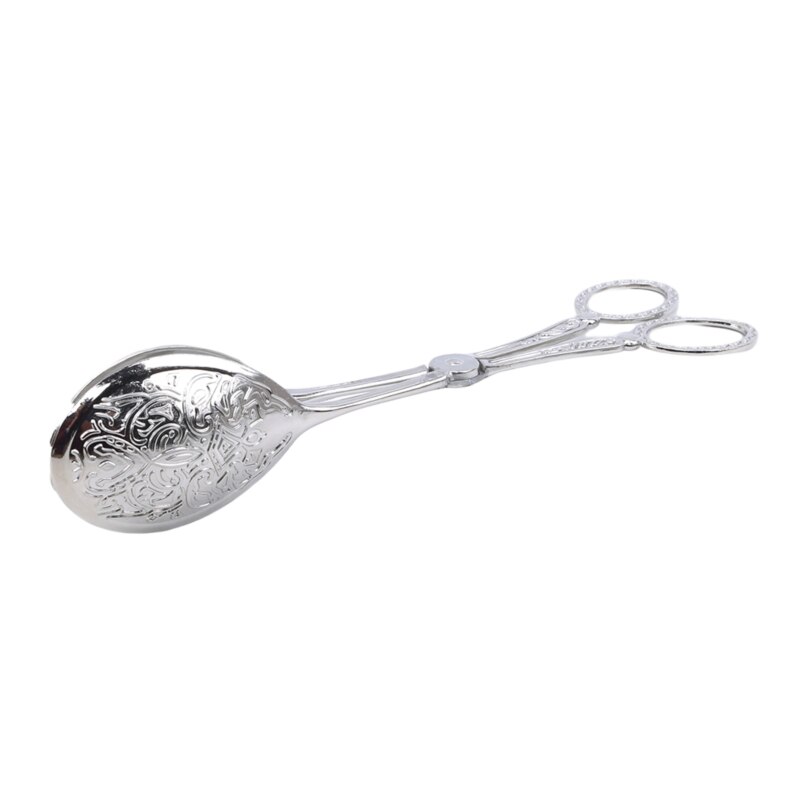 Servierzange Lebensmittel Clip Salat Zange Kuchen Brot Zangen Küche Zangen Gold Splitter: Silber-