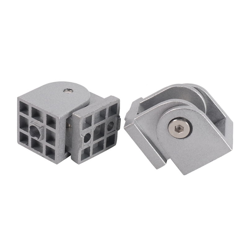2Pcs Aluminum Alloy Pivot Joint for Aluminum Extrusion Profile Series Flexible Pivot Joint 3030 Aluminum Profile