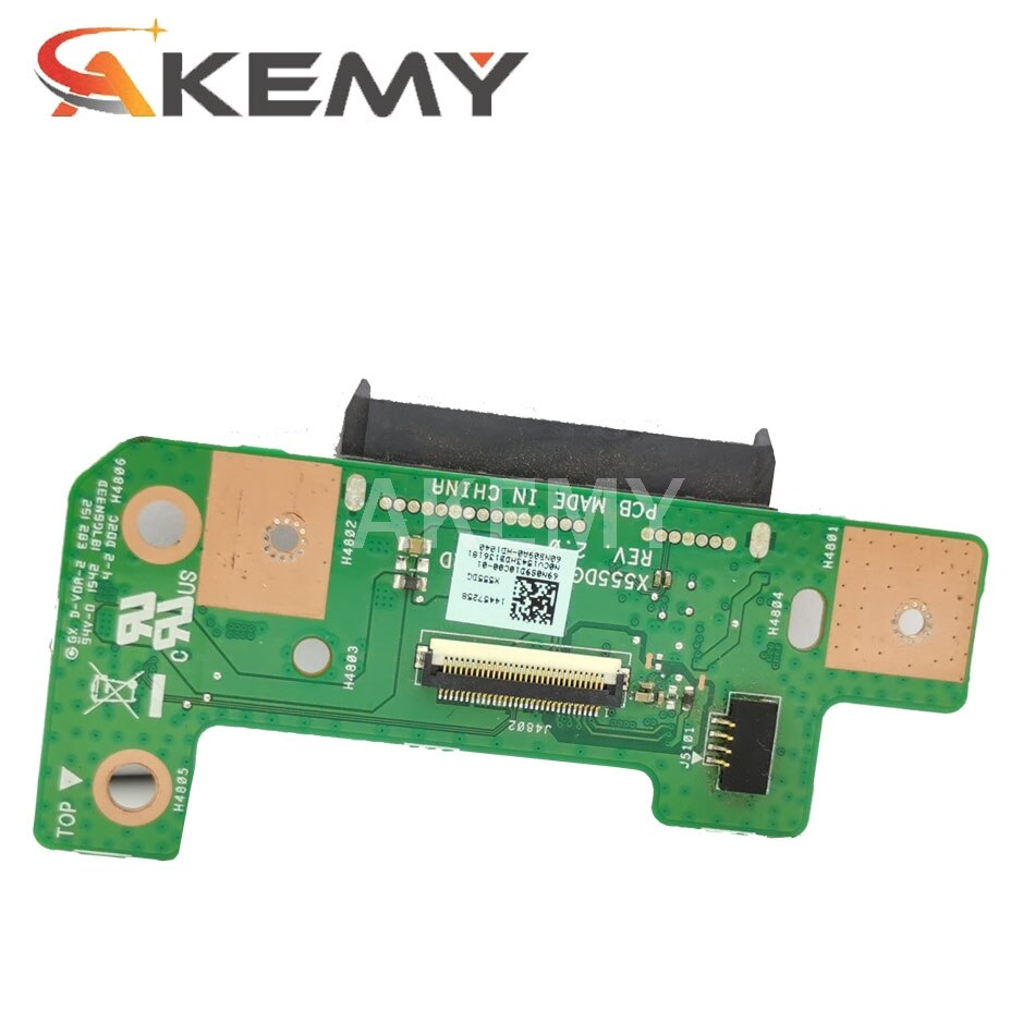 Akemy Originele Voor Asus X555QG Hdd Board Rev: 2.0 Harde Schijf Volledige Getest W/Kabel