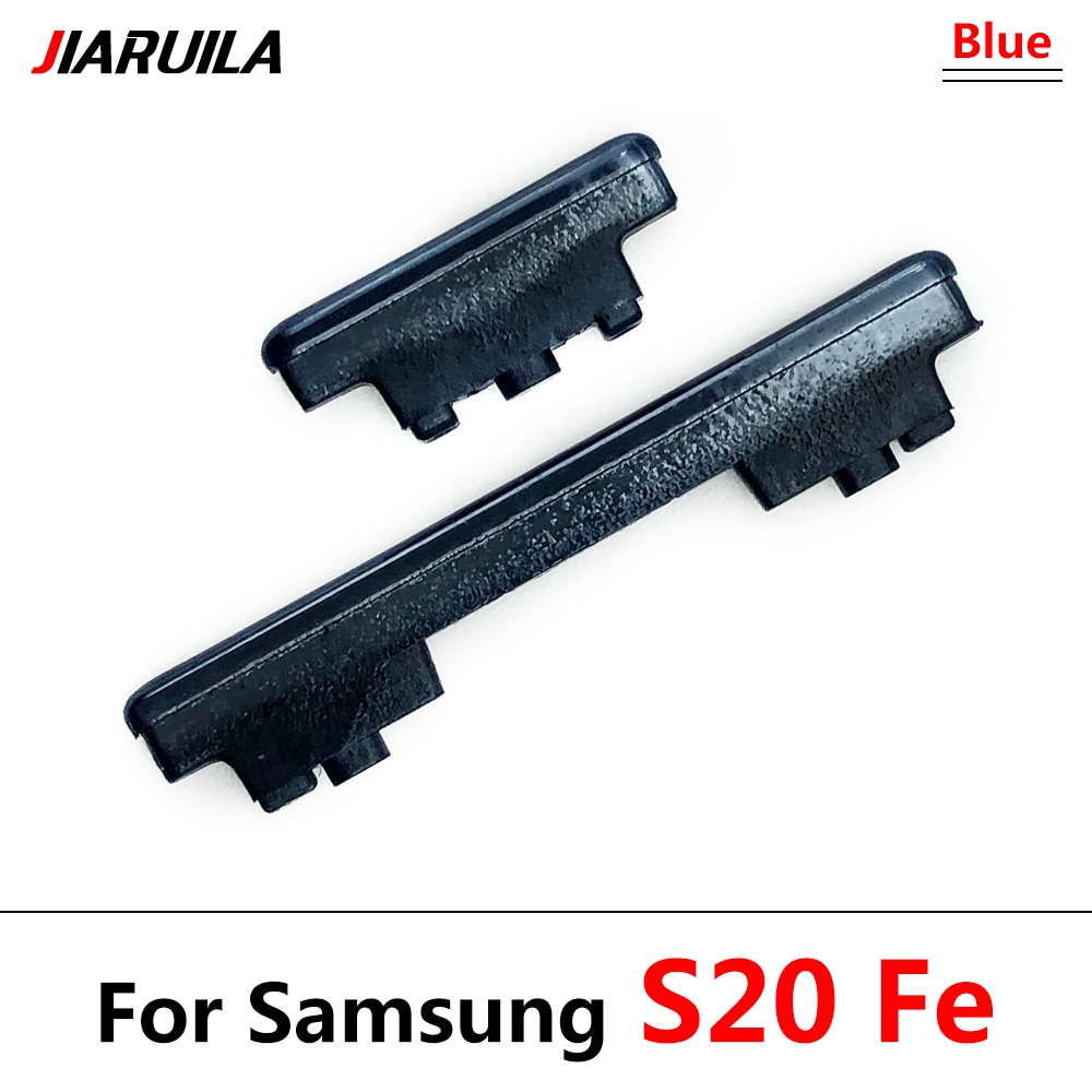 Side Power Key + Volume Knop Voor Samsung Galaxy S21 Plus / S20 Fe / S20 Ultra Volume Power knop Kant Sleutel: S20 Fe Blue
