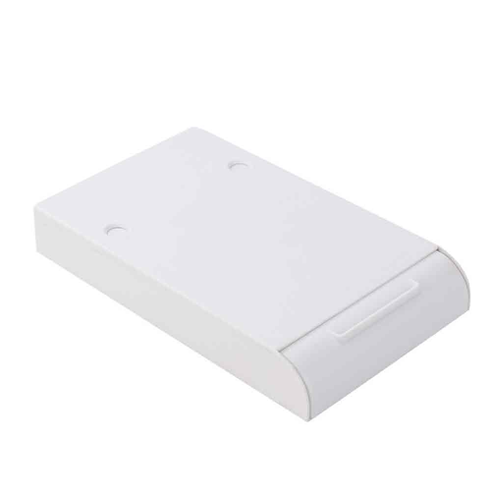Onder De Tafel Lade Opbergdoos Draagbare Desk Organizer Abs Verborgen Lade Home Storage Gereedschap Geschikt Voor Keuken Kasten #: White L