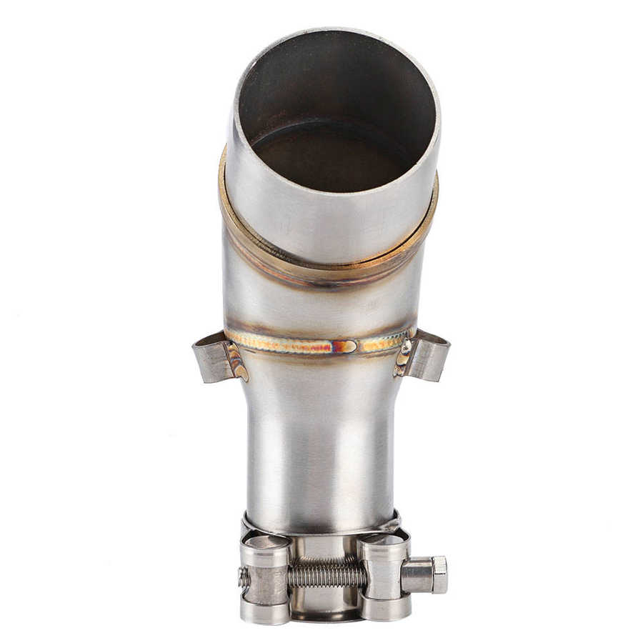 Motorcycle Slip On Exhaust Middle Link Pipe Adapter Connector for Yamaha R25 R3 Added Coating Process