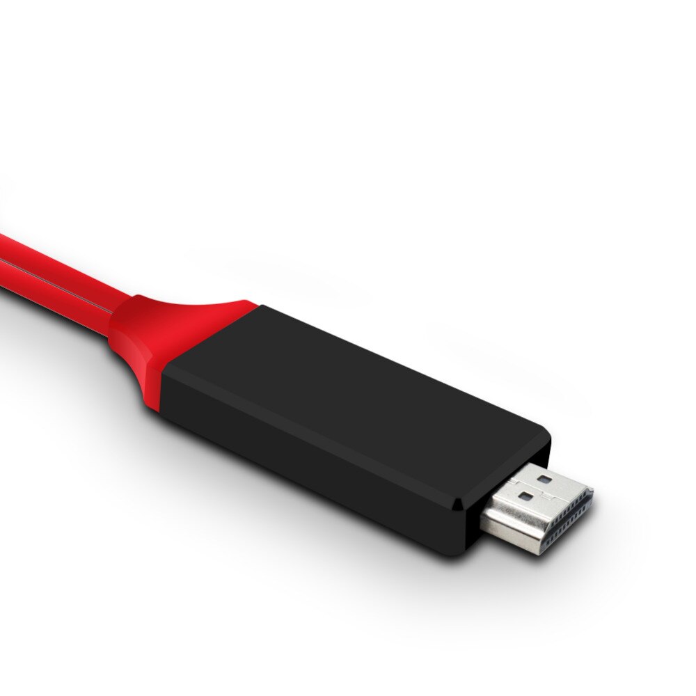 kebidumei 1m 1080P Wired TV Stick USB Female to HDMI Male with USB Power Mirroring Screen HD for IOS for Android Cable Common