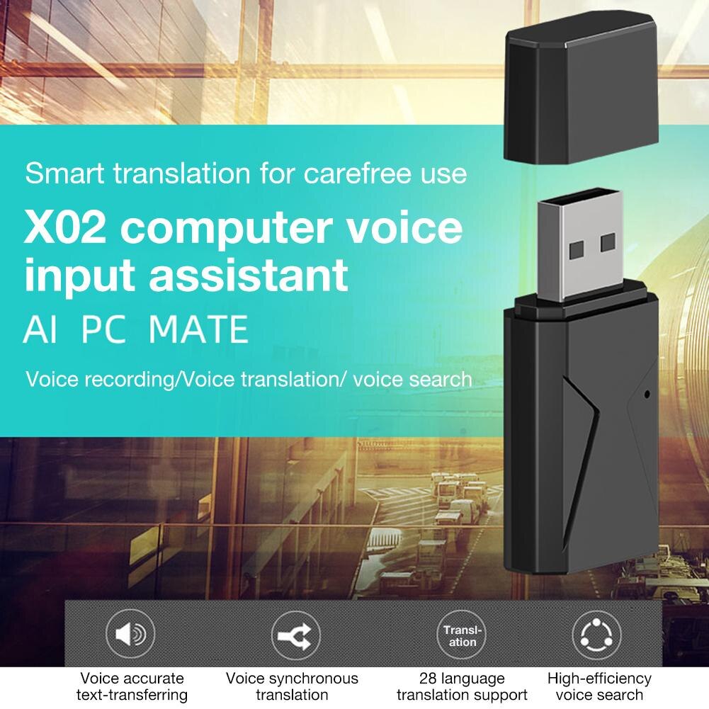 28 lingue multifunzione casa ufficio traduttore vocale portatile tappo e giocare a pratica negoziazione aziendale PC senza fili U Disk
