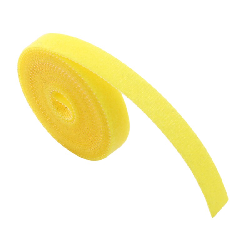 Plantebandage velcro-binde justerbar plantestøtte genanvendelig fastgørelsestape til hjemmehavetilbehør: Gul 1pc