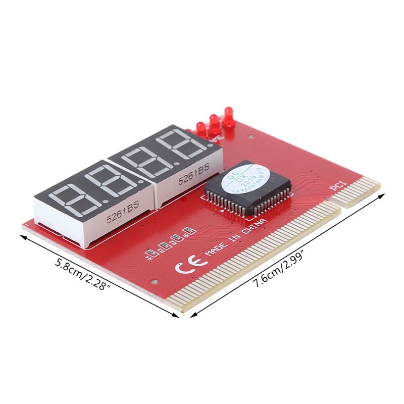 Nueva computadora PCI POST tarjeta placa base LED 4 dígitos diagnóstico Test Analizador de PC
