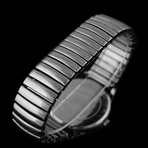 Reloj de pulsera analógico de cuarzo para hombre o mujer, cronógrafo de aleación elástica, de , 1 ud.