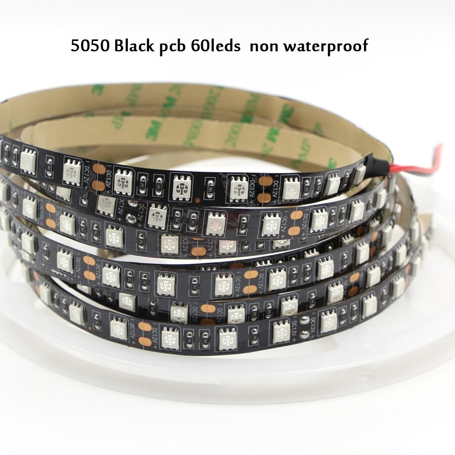 UV LED Strip Light 60leds/M SMD 5050 Ultraviolet 395-405nm painting Banknote verification Diode Ribbon Purple Flexible Tape Lamp