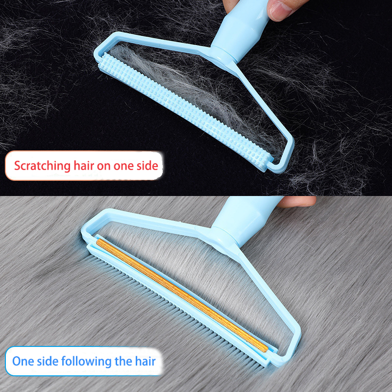 Pet Hair Remover Brush Draagbare siliconen dubbelzijdige Pet Hair Brush Sweater Cleaner Wollen jas Grooming Brush Tool Pet Products