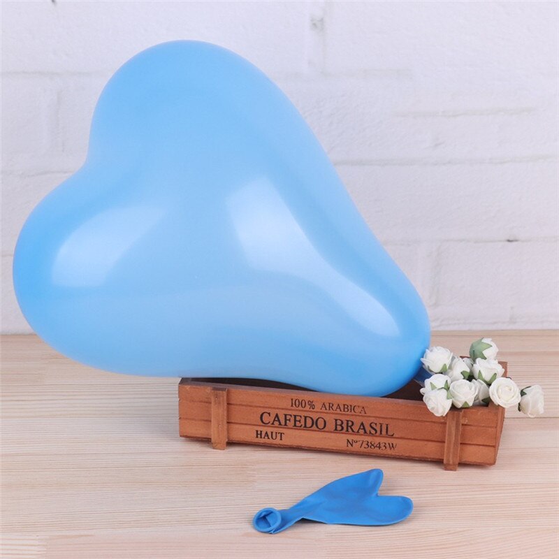 100 pcs/lot 10 pouces 2.2g Thinken Latex ballon romantique coeur forme ballons saint valentin mariage anniversaire fête décoration jouet: 1