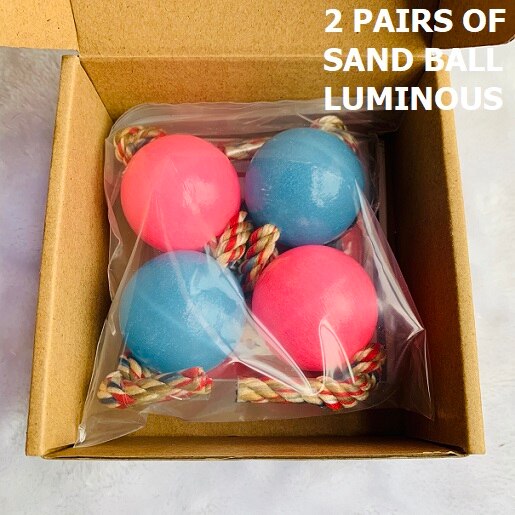 Thick-shelled Sand Ball Hand Asalato Hand-painted Patica 4 Balls African Rhythm Instrument Luminous Patica Percussion Sand Balls: Luminous Balls