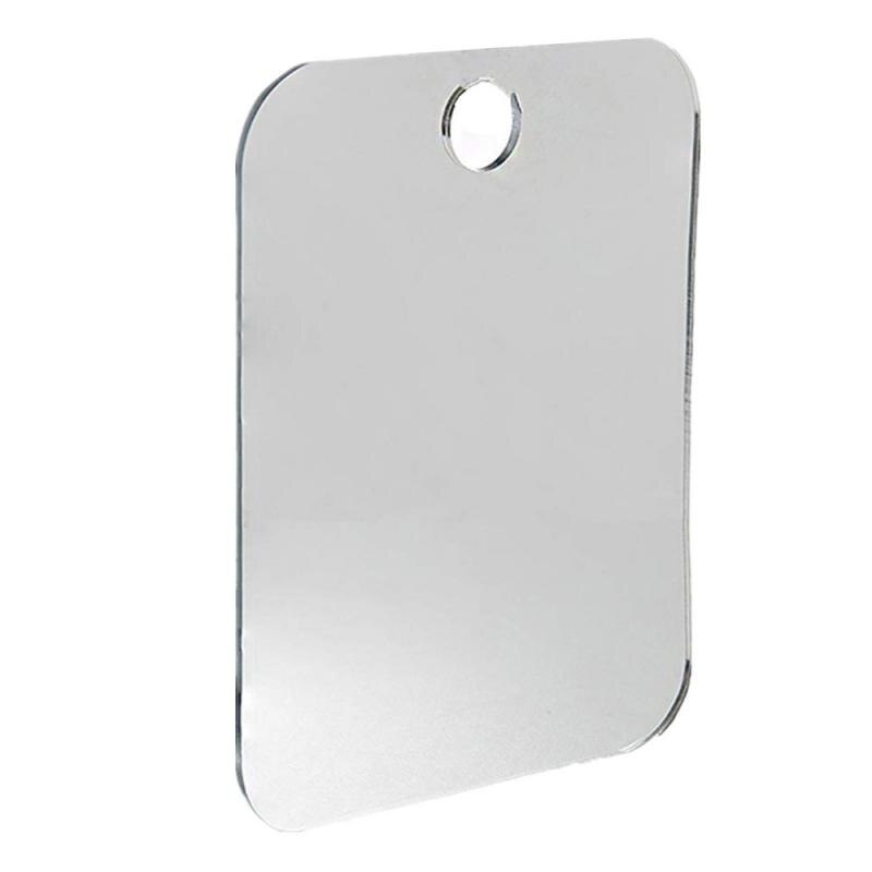 Espejo de ducha acrílico antivaho para hombre, accesorios de baño para afeitarse, espejos para afeitarse, decoración del hogar, 13x17cm