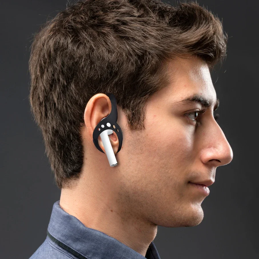 Soft Silicone Ear Hook Protective Sleeve Earbuds Headphone Sport Headset Anti Earphone Holder Keeps Earbuds Secure