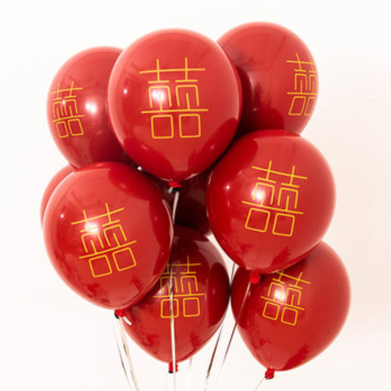 50 sztuk 10 Cal podwójna warstwa granatu lateks netto czerwony balon nadmuchiwana zabawka sala weselna strona propozycja ślub walentynki: warstwa hi print