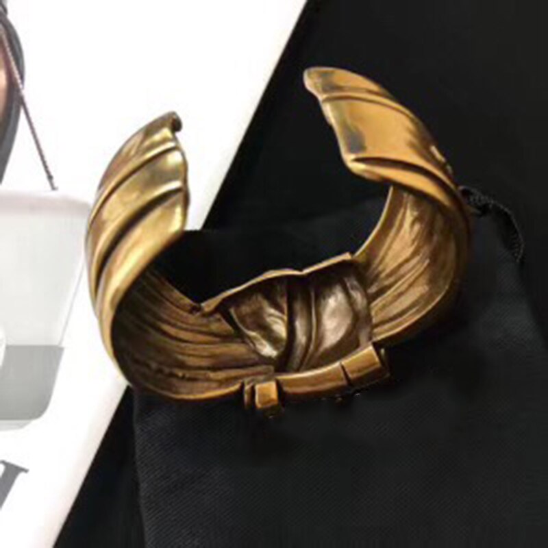 Neue Jahrgang Gold Farbe Bowknot Schmuck Knoten Armbinde Jahrgang Armreif groß Manschette Armbinde Heißer Schmuck Armbinde
