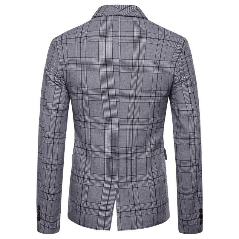 Veste Double boutonnage pour homme, coupe cintrée, style Business décontracté, costume,