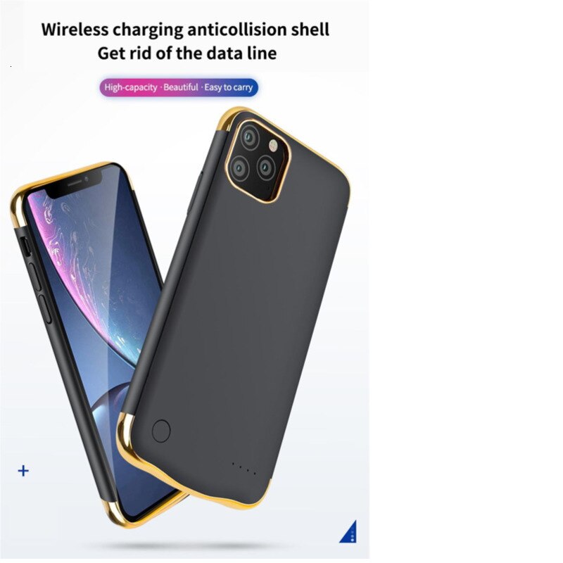 Xilecaly-funda de cargador para iPhone 11 Pro Max, 6000mAh, Ultra delgada, a prueba de golpes, funda de batería externa para iPhone 11 Pro Max
