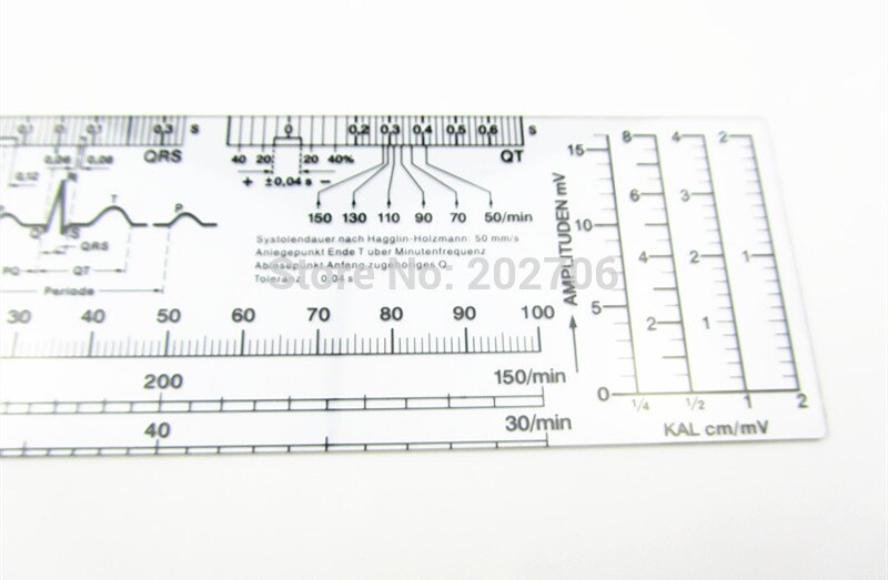 200mm 8 tums ekg linjal ekg goniometer lager varor billigaste pris 20 st/lot
