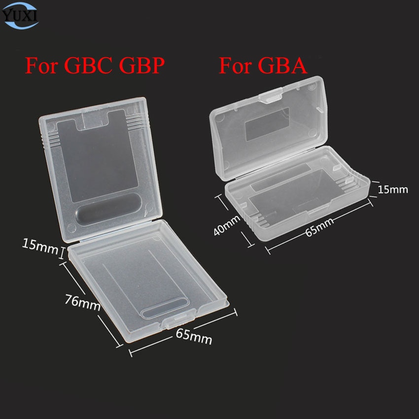 20 stks clear plastic gevallen voor Nintendo GBC GBP & Voor gameboy Advance GBA SP GBM GBA Games Card Cartridge doos