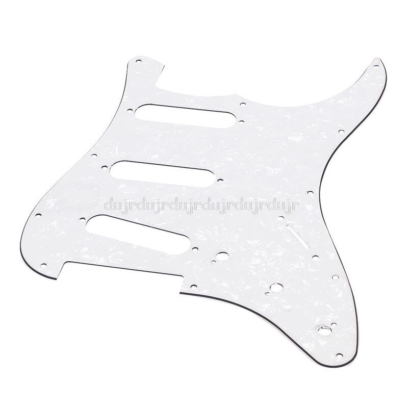 Guitarra Eléctrica golpeador, placa rascadora para guardabarros, Perla blanca S24 19,