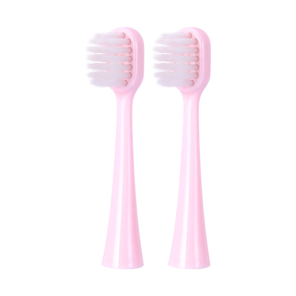 2022 nuovi bambini caldi simpatico modello di cartone animato spazzolino elettrico con testina di ricambio morbida spazzola in Silicone per mantenere i denti puliti: 2 brush heads pink