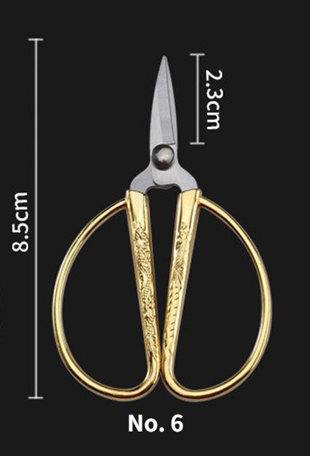 Household Festival Ribbon Cutting Alloy Stainless Steel Scissors Sewing Scissors Embroidery Scissors Sewing Supplies: J6