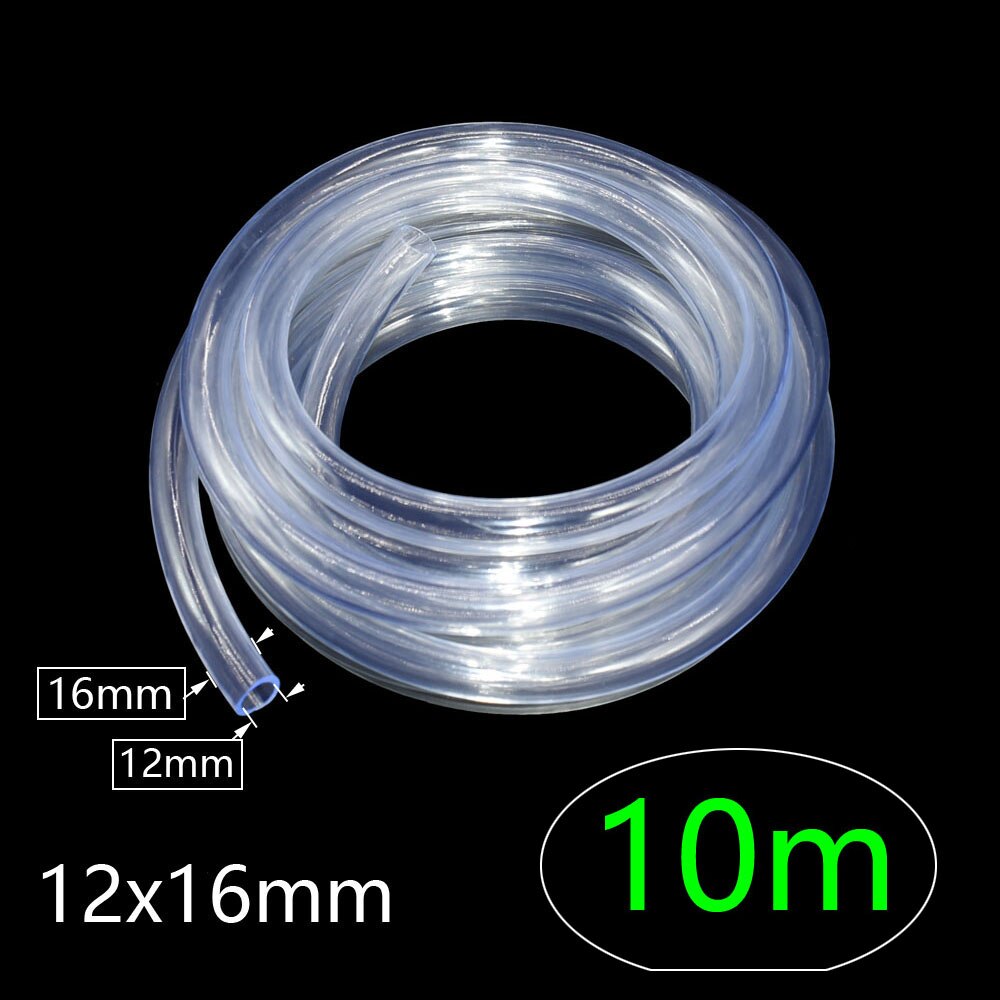 4/6/8/12/16/20/25Mm Tuin Watering Slang Transparante Flexibele Pvc plastic Pijp Water Beregening 1/4 3/8 1/2 3/4 1"