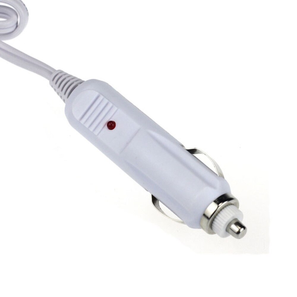 Witte dubbele usb-autoladeradapter met 3 stopcontacten voor sigarettenaansteker, dc-stopcontact, autosplitter, auto-stopcontactadapter