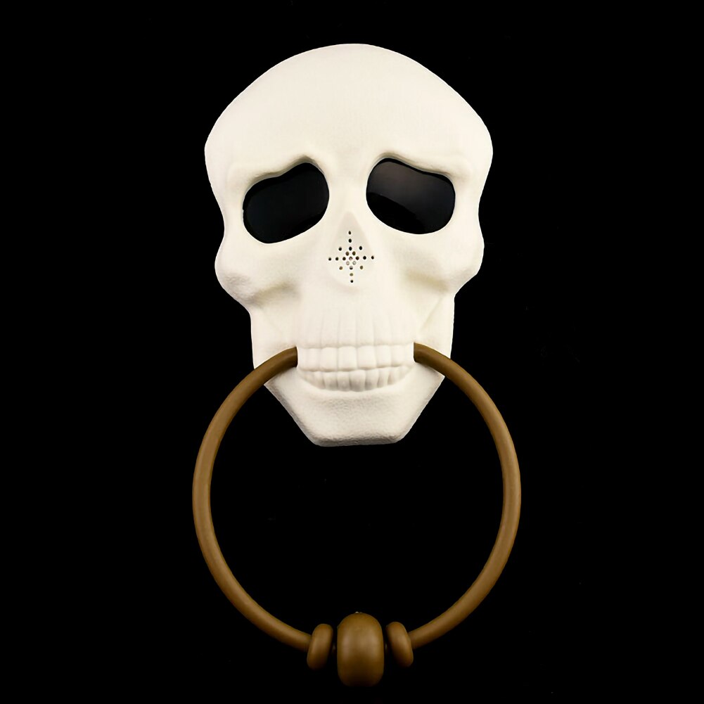 Halloween Horror Props Doorbell Halloween Led Skull Trick Toy Haunted House Party Supplies Led Pumpkin Skull Home Decoration: Default Title