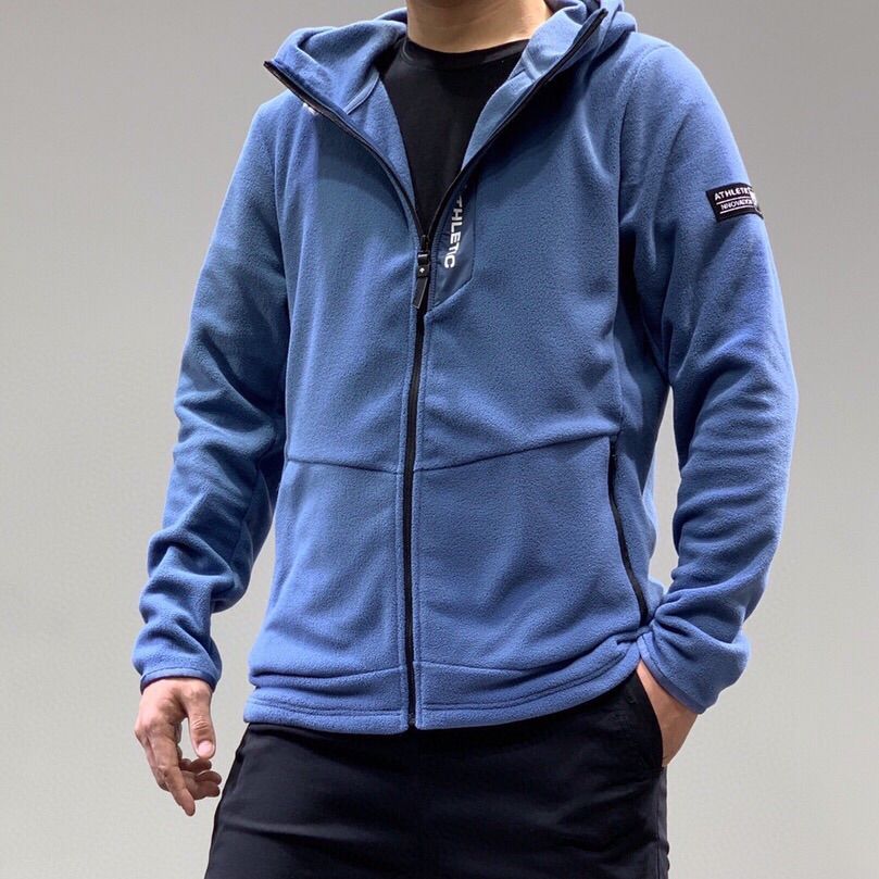 Men's Golf Jacket Autumn Winter Sports Coat Golf Apparel Thick Warm Jacket for Men 골프웨어: Sky Blue / L