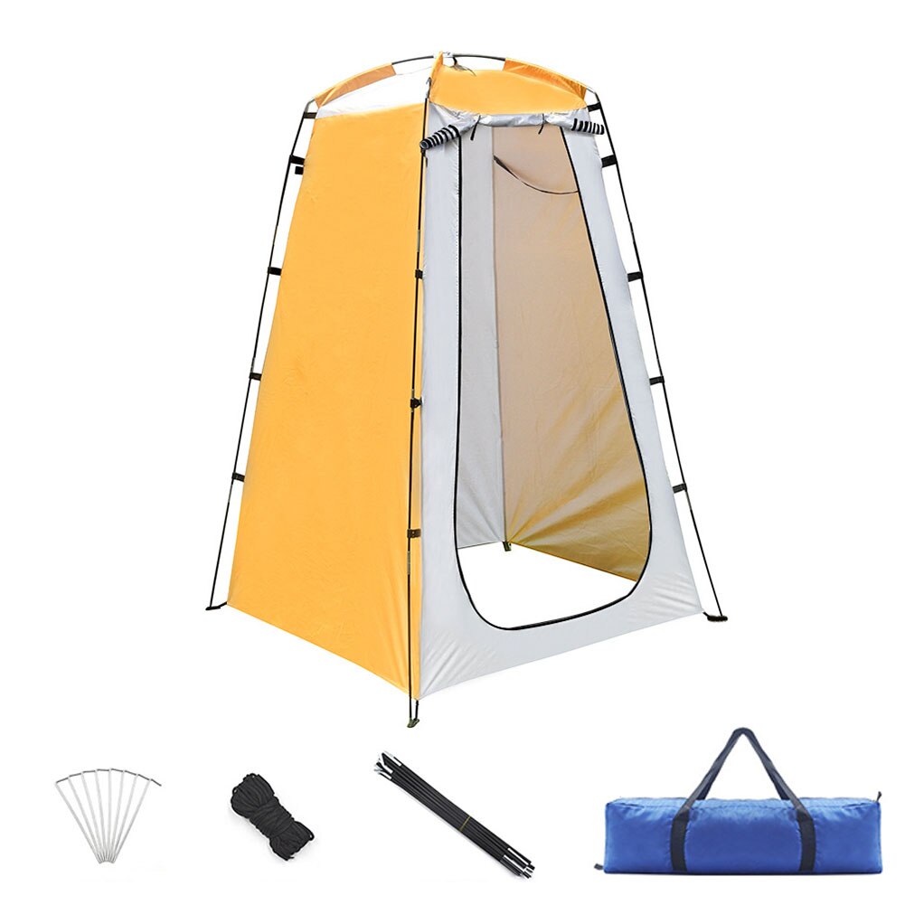 Angeln sonnenschutz reise tragbares wasserdichtes toilettenzelt wandern dusche umkleiden privatsphäre umkleidekabine outdoor camping strand: Gelb