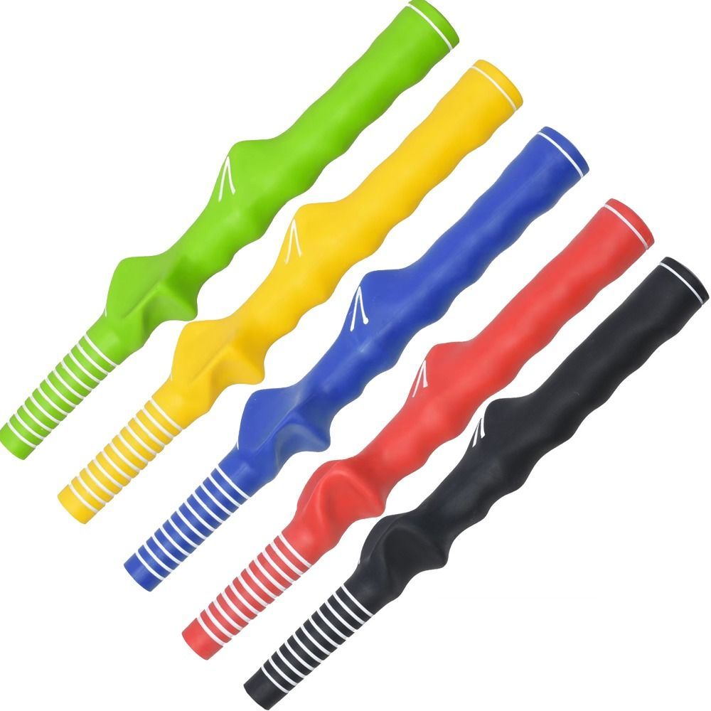 Rubber Golf Rubber Hand Shape Grip Corrector Non-Slip Golf Practice Pole Grip Durable Right Hand Golf Swing Training Grip