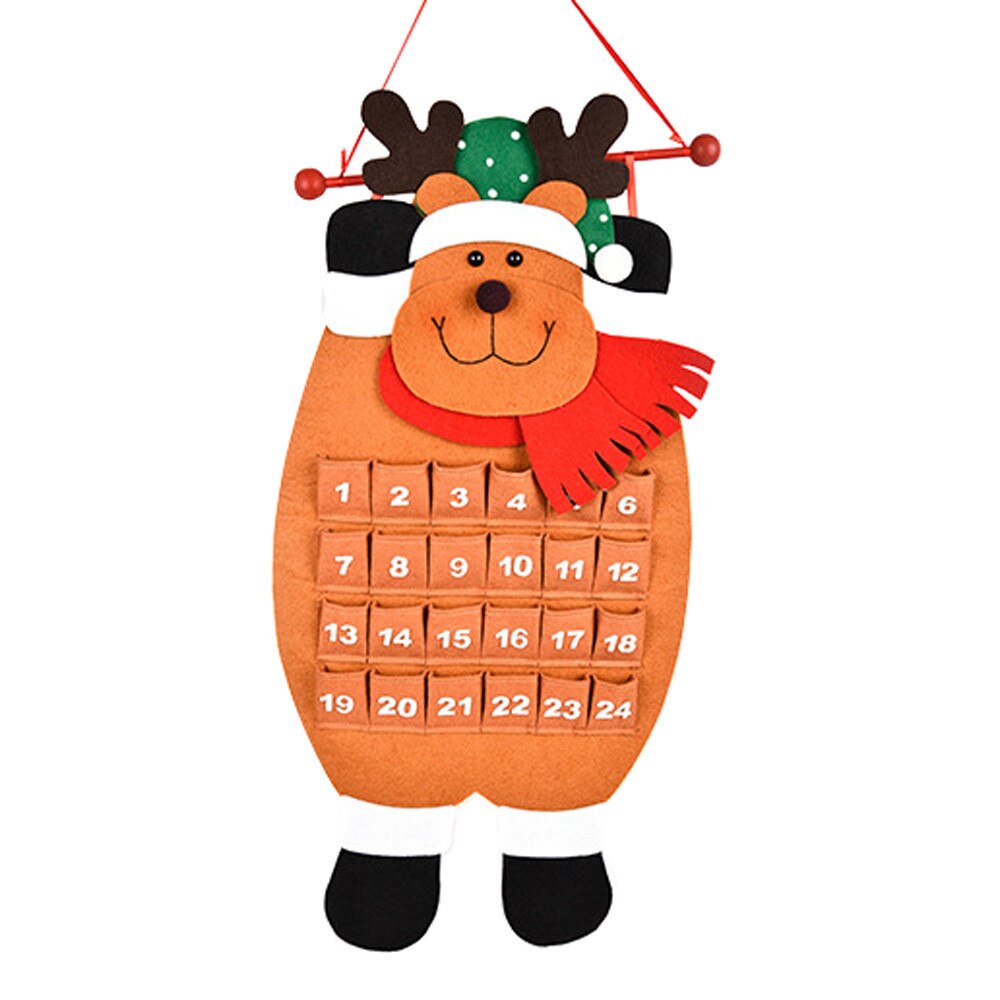Christmas Old Man Snow Man Deer Calendar Advent Countdown Calendar