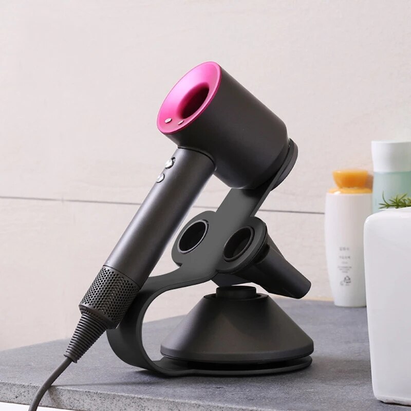 Supporto per asciugacapelli supporto per asciugacapelli Dyson staffa portatile con portaoggetti Super magnetico per ugello per asciugacapelli Dyson da bagno