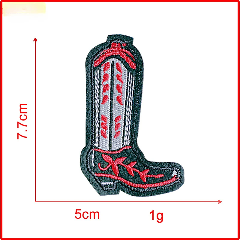 Boot Strijken Patch Embleem Kleding Jas Hoed Accessoires Badge Sticker Geborduurde Zon Cowboy Borduren Opstrijkpatches: Antique Zinc