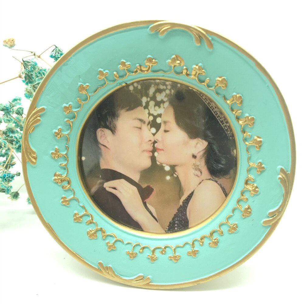 Tiffany Blue Baby wedding photo favors Resin photo frame desktop picture frame shower party home Decor 1pc