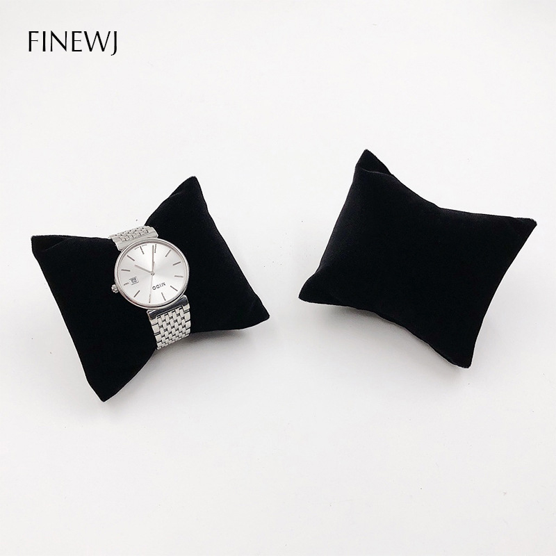 Horloge Armband Kussen Voor Case Box Zachte Fluwelen Pu Lederen Enkelband Bangle Display Stand Houder Kussen Fotografie Prop