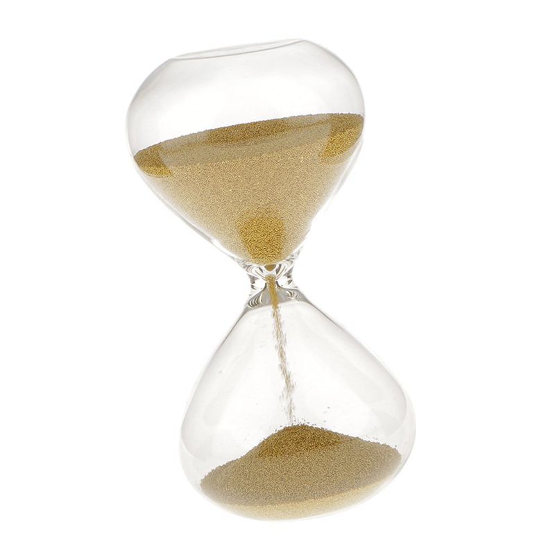 3 min. timeglasur sand dekoration til hjemmekontor-guld: Default Title