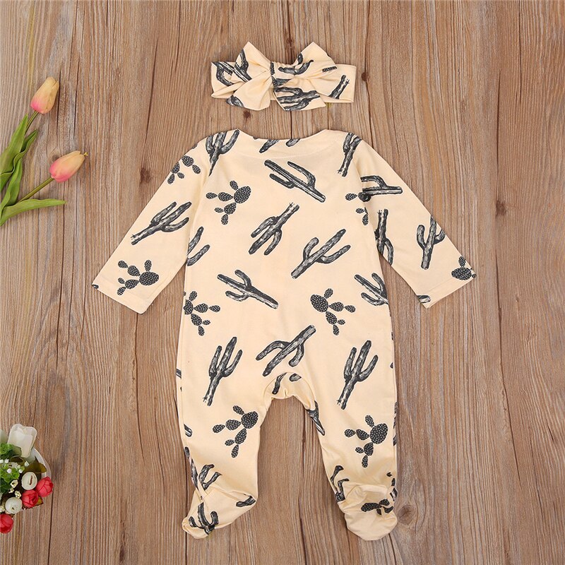 Roupas para bebê recém-nascido de 0 a 6m, menino, menina, manga longa, outono, inverno, macacão infantil, estampa de cabeça, roupa de dormir