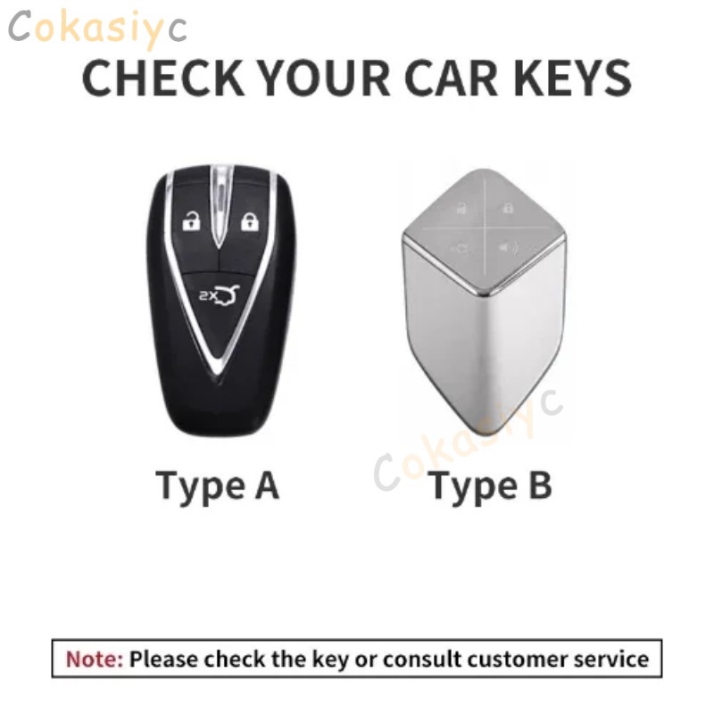 4 Buttons Car Remote Key Case Cover for Changan Deepal S7 SL03 Leather Car Key Shell Fob Holder Protector Keychain for Deepal