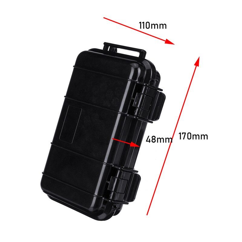 Cajas impermeables a prueba de golpes para exteriores, estuche hermético de supervivencia ABS, herramientas de almacenamiento, contenedores sellados de viaje, 5 colores